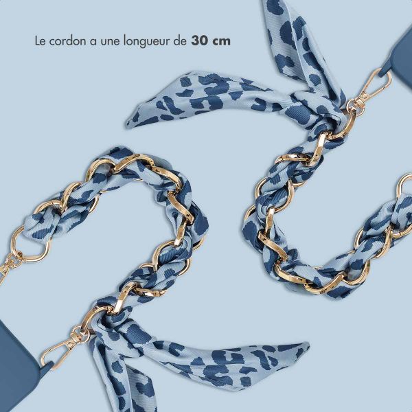 Selencia Bracelet de luxe avec écharpe - Bleu
