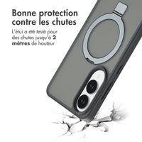 Accezz Coque Ring Stand avec MagSafe Samsung Galaxy S25 Edge - Noir