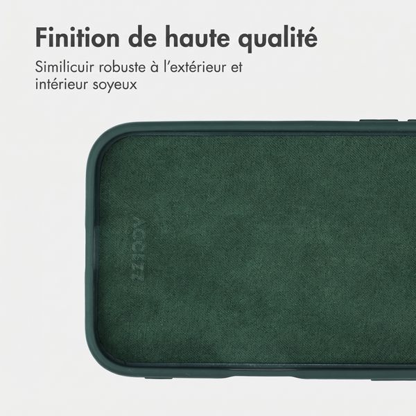 Accezz Coque arrière Edge avec MagSafe Apple iPhone 15 - Vert