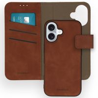 imoshion Etui de télephone luxe 2-en-1 amovible Apple iPhone 16 - Marron