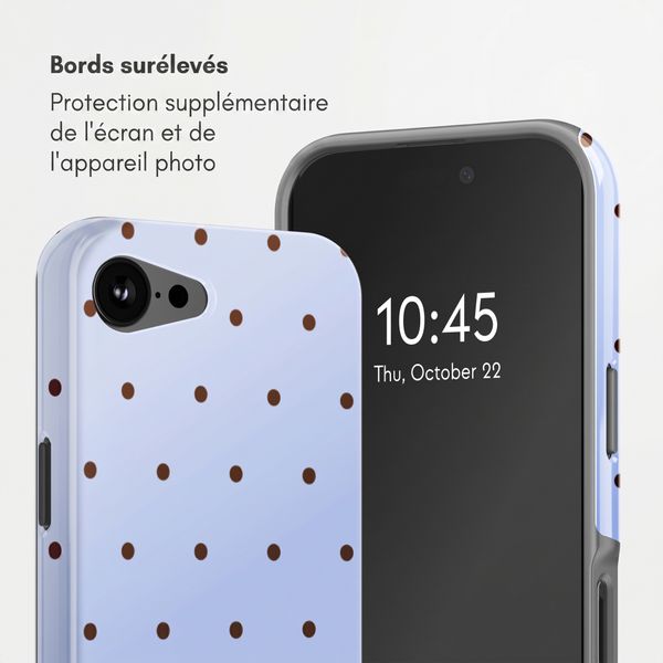 Selencia Coque arrière Vivid avec MagSafe Apple iPhone 17e / 16e - Happy Dots Digital Sky
