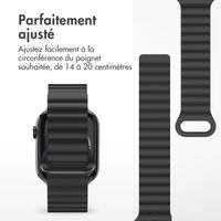 imoshion Bracelet en silicone magnétique Apple Watch | 38/40/41/42 mm - Noir / Gris