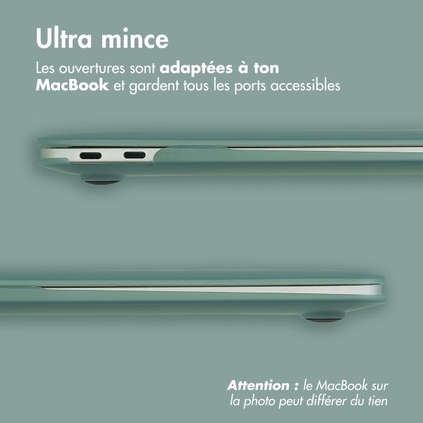 imoshion Coque Laptop Apple MacBook Air 13 pouces (2022 / 2024 M3 / 2025 M4 / 2026 M5) - Vert foncé
