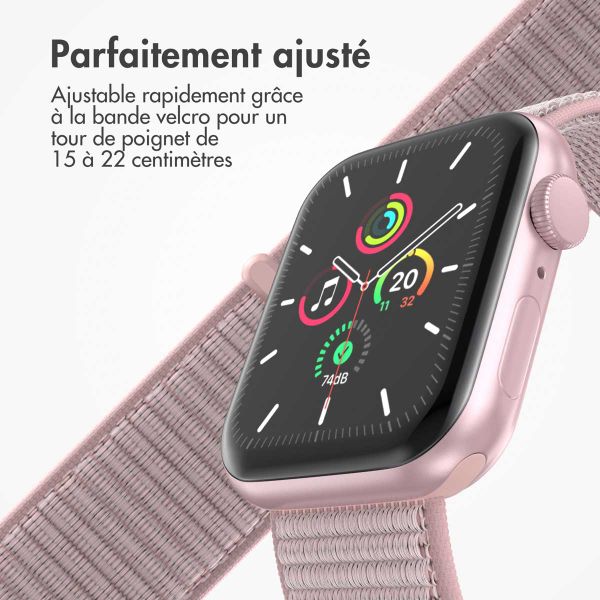 imoshion Bracelet en nylon Apple Watch | 38/40/41/42 mm - Light Pink