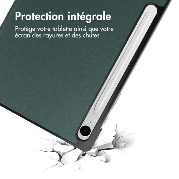 imoshion Coque tablette Trifold Samsung Galaxy Tab S9 11.0 pouces / S10 Lite / S10 FE / S9 FE 10.9 pouces - Vert foncé