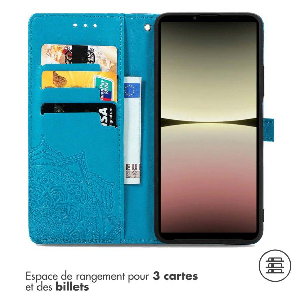 imoshion Etui de télephone Mandala Sony Xperia 10 V - Turquoise