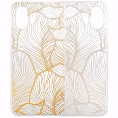 imoshion Coque Design Nothing Phone (2) - Golden Leaves Transparent