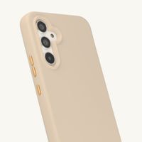 Selencia Coque arrière Rivièra avec MagSafe avec crochets amovibles Samsung Galaxy A54 (5G) - Milky Latte