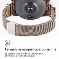 imoshion Bracelet QuickFit® Milanais  - Connexion Garmin 20 mm - Taille L/XL - Starlight