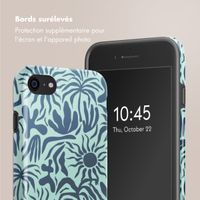 Selencia Coque arrière Vivid Apple iPhone SE (2022 / 2020) / 8 / 7 - Tropical Vibes Light Blue