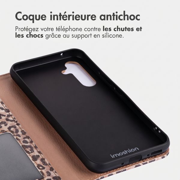 imoshion Étui de télephone portefeuille Design Samsung Galaxy A55 - Leopard Mood