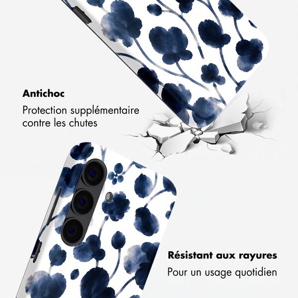 Selencia Coque arrière Vivid Samsung Galaxy S24 - Midnight Blossom
