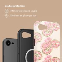 Selencia Coque arrière Vivid avec MagSafe Apple iPhone 17e / 16e - Paisley Blush