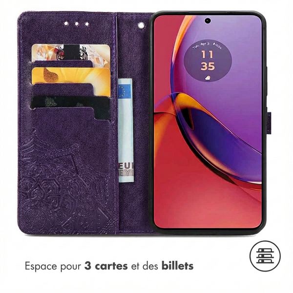imoshion Etui de télephone Mandala Motorola Moto G84 - Violet