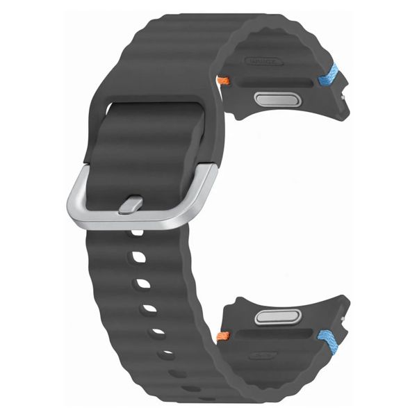 Samsung Bracelet Sport original Samsung Galaxy Watch 4 / 5 / 6 / 7 / FE (20 mm) - Taille S/M - Dark Gray