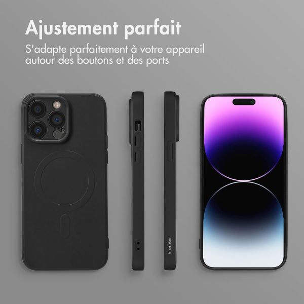 imoshion Coque Couleur avec MagSafe Apple iPhone 14 Pro Max - Noir