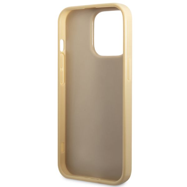 Guess Coque Glitter Flakes Apple iPhone 14 Pro Max - Doré