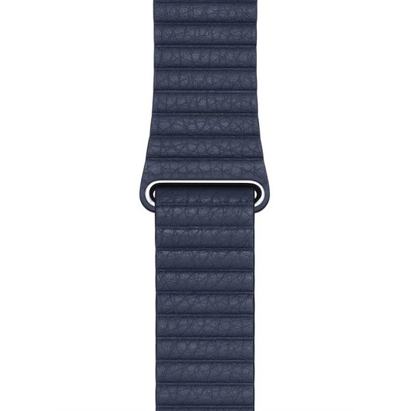 Apple Bracelet Leather Loop Apple Watch | 44/45/46/49 mm - Taille L - Diver Blue