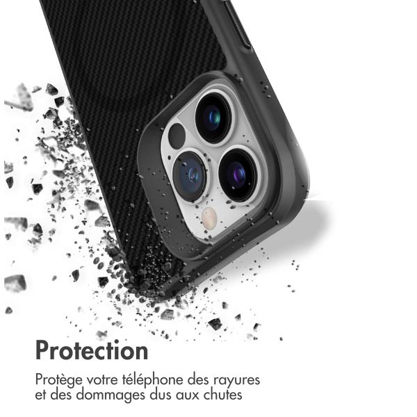 imoshion Rugged Hybrid Carbon Case avec MagSafe Apple iPhone 13 Pro Max - Noir