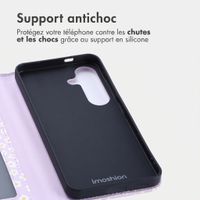 imoshion Étui de télephone portefeuille Design Samsung Galaxy S25 - White Daisy