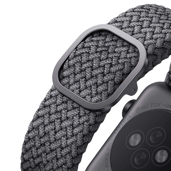 Uniq Bracelet tressé Aspen Apple Watch | 44/45/46/49 mm - Granite Grey