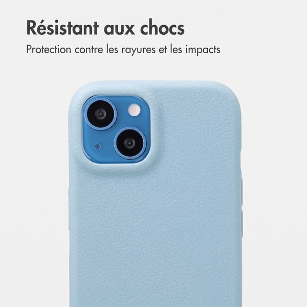 imoshion Coque arrière Texture Apple iPhone 14 / 13 - Bleu clair