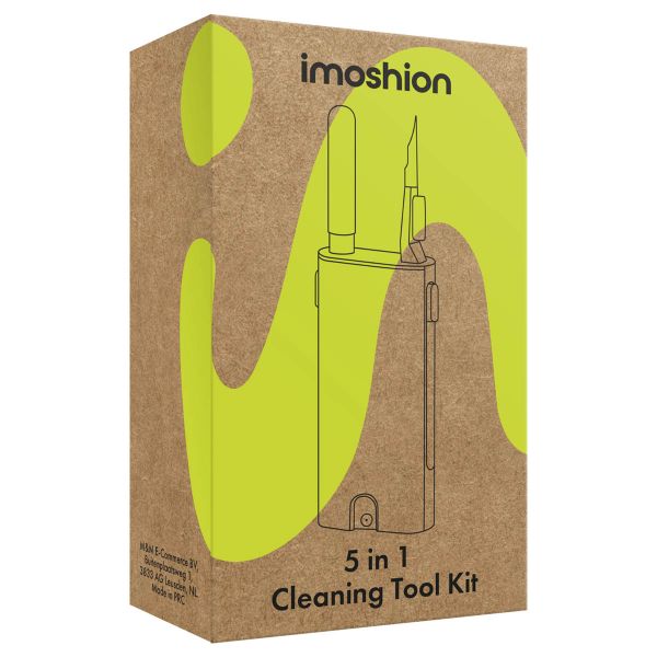 imoshion 5 en 1 Kit de Nettoyage Apple AirPods - Outil de nettoyage pour Apple AirPods, smartphones et écouteurs