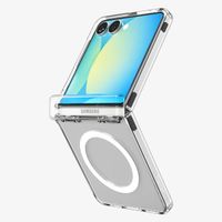 Spigen Coque Ultra Hybrid Pro MagFit Samsung Galaxy Z Flip 7 - Clear / White