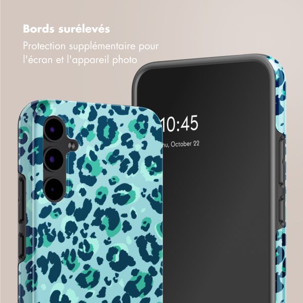 Selencia Coque arrière Vivid Samsung Galaxy A34 (5G) - Wild Spots Light Blue