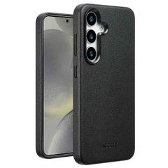 Accezz Coque arrière en cuir avec MagSafe Samsung Galaxy S25 - Onyx Black
