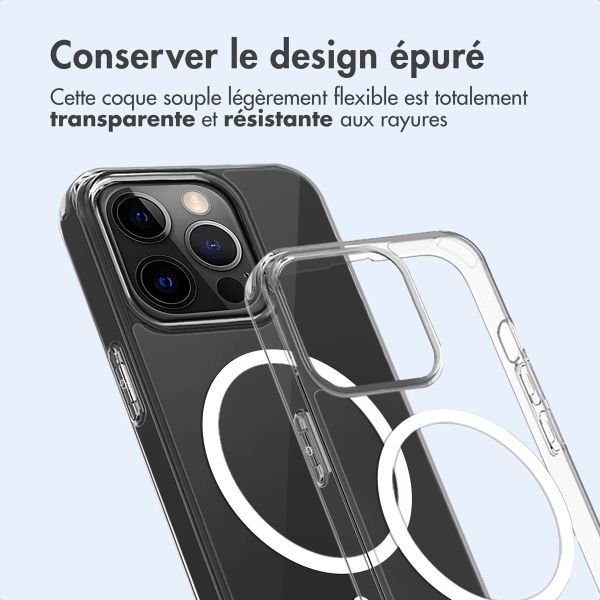 imoshion Coque arrière de protection avec MagSafe Apple iPhone 15 Pro Max - Transparent