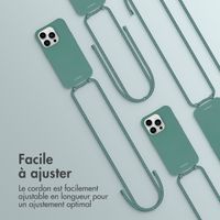 imoshion Coque de couleur avec cordon amovible Apple iPhone 14 Pro - Vert foncé