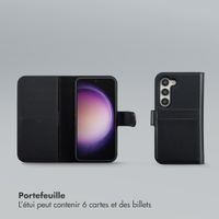 Selencia Étui portefeuille amovible Olyn avec MagSafe Samsung Galaxy S23 - Noir