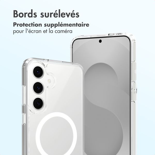 Accezz Coque arrière Xtreme Impact avec MagSafe Samsung Galaxy S25 FE - Transparent