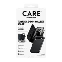 CARE by PanzerGlass Étui de télephone portefeuille Tango 2 en 1 avec MagSafe Apple iPhone Air - Black