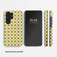 Selencia Coque arrière Vivid avec MagSafe Samsung Galaxy S26 Ultra - Check This Olive