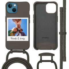 Coque Color MagSafe avec cordon amovible et photo et/ou texte personnalisés Apple iPhone 13 - Polaroid