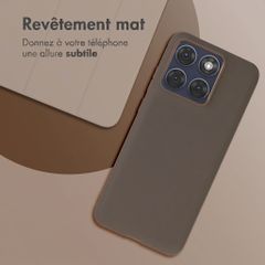 imoshion Coque Couleur Motorola Edge 70 Fusion - Marron