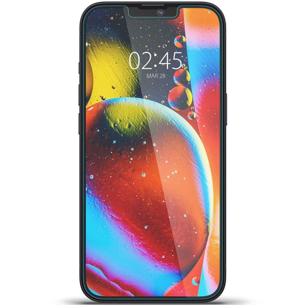 Spigen Protection d'écran en verre trempé GLAStR Fit 2 Paquets + Applicator Apple iPhone 17e / 16e / 14 / 13 / 13 Pro
