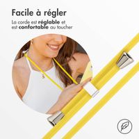 imoshion Coque en silicone avec cordon Apple iPhone X / Xs - Jaune
