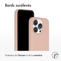 Accezz Coque Liquid Silicone avec MagSafe Apple iPhone 15 Pro - Rose