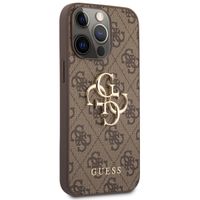 Guess Coque 4G Metal Logo Backcover Apple iPhone 13 Pro - Marron