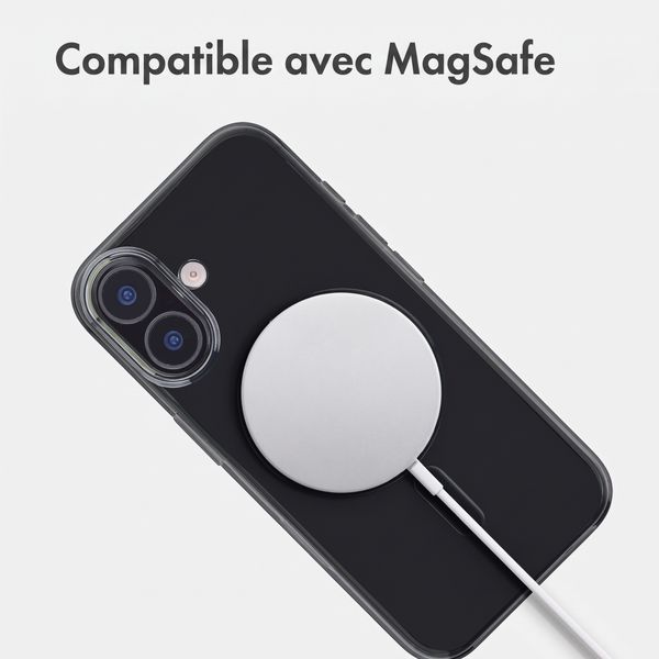 Accezz Lite coque arrière avec MagSafe Apple iPhone 16 - Smokey Clear