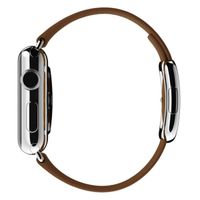Apple Bracelet Leather Band Modern Buckle Apple Watch | 38/40/41/42 mm - Taille M - Marron