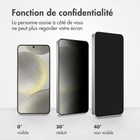 Accezz Protection d'écran en verre trempé Privacy Samsung Galaxy S25 / S24