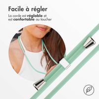 imoshion Coque en silicone avec cordon Samsung Galaxy S10 - Vert menthe