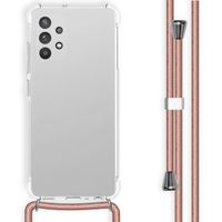 imoshion Coque arrière transparente avec cordon Samsung Galaxy A32 (4G) - Rose Doré