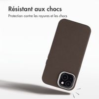Accezz Coque arrière Mesh avec MagSafe Apple iPhone 15 - Marron