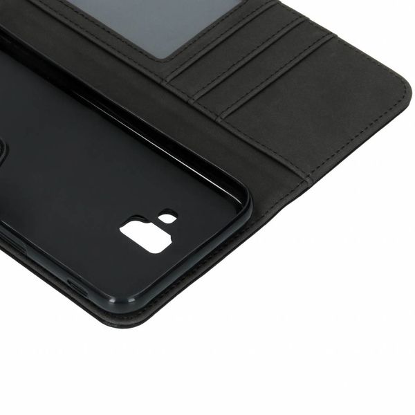 Étui de télephone portefeuille Samsung Galaxy J6 Plus - Noir