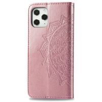Etui de télephone portefeuille Mandala Apple iPhone 12 (Pro) - Rose Doré